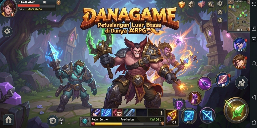 Gameplay seru dengan pertarungan ARPG yang mendebarkan.