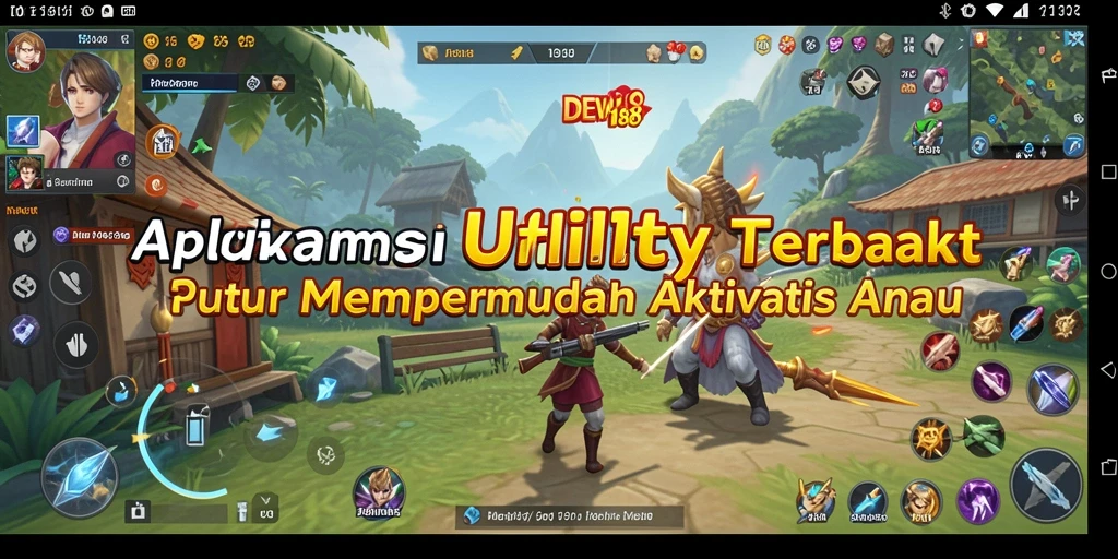 Tampilan antarmuka DEWI188 yang ramah pengguna.
