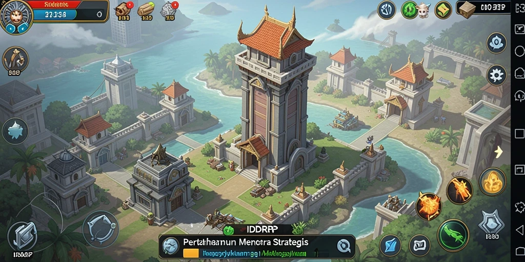 Screenshot utama IDRRP menampilkan aksi seru dalam gameplay Tower Defense.