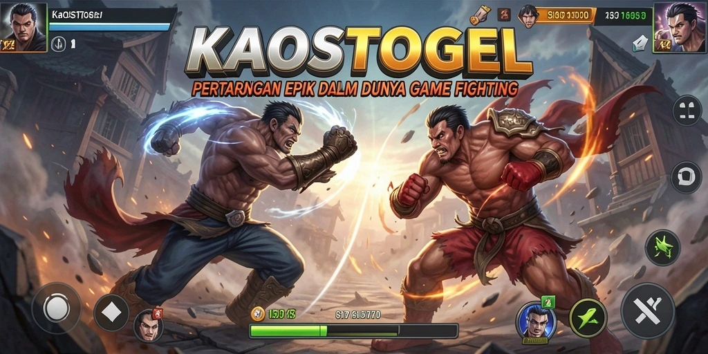 Screenshot dari gameplay KAOSTOGEL yang penuh aksi dan pertarungan sengit.