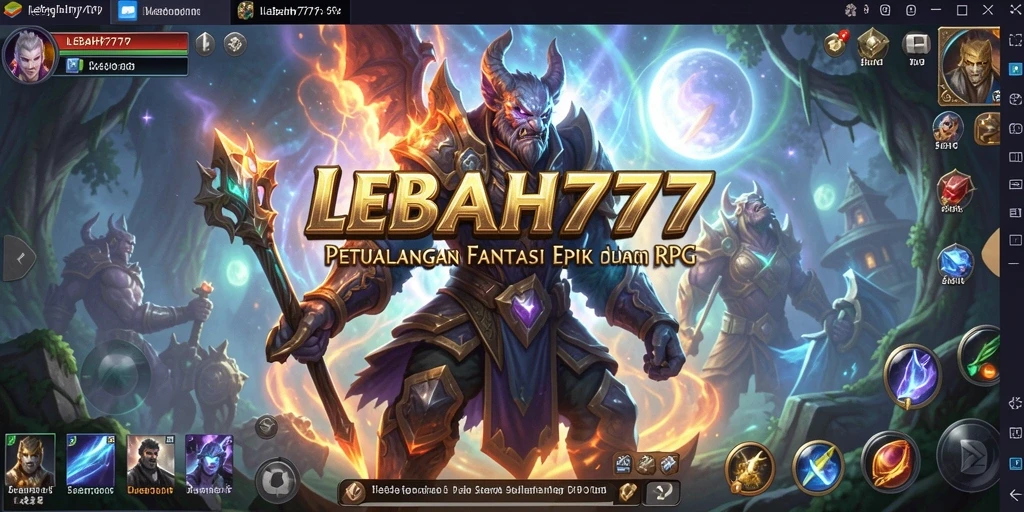 Gameplay RPG menakjubkan di LEBAH777 dengan dunia yang luas.