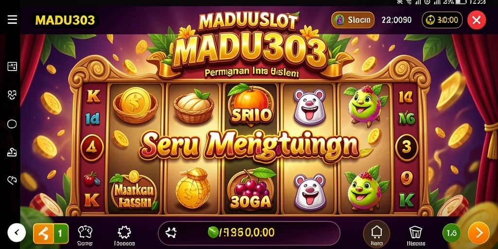 Tampilan menarik gameplay Slot MADU303 dengan tema yang beragam.