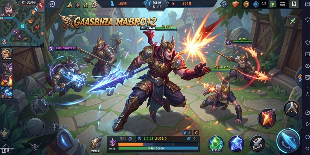 Tampilan seru gameplay <strong>MASBRO12</strong> saat pertarungan intens.