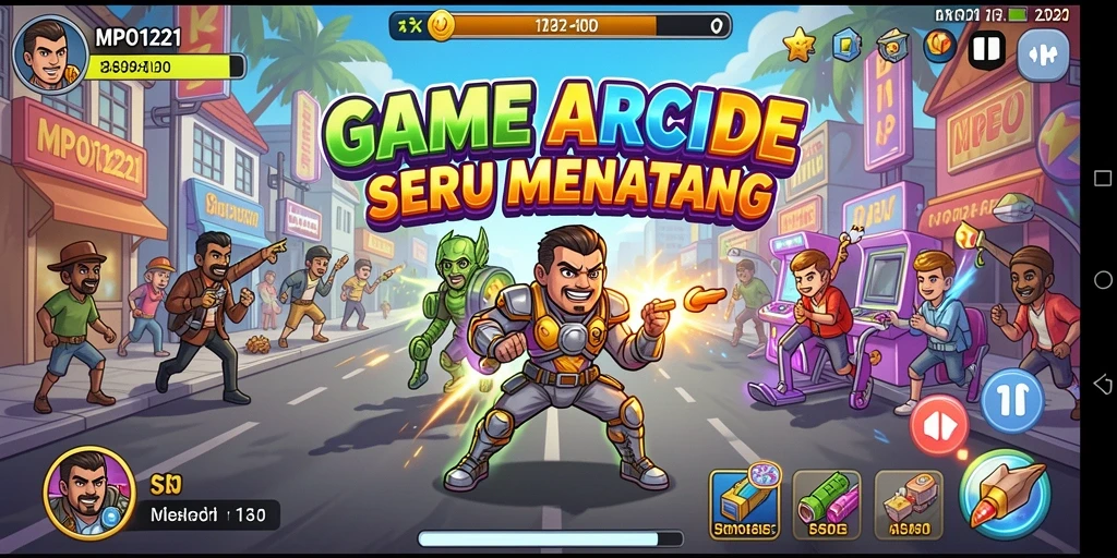 Screenshot dari gameplay seru MPO1221 di tingkat yang menantang.