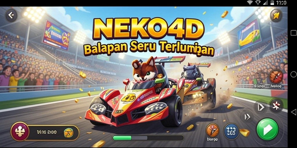 Gameplay Racing NEKO4D yang seru dan menantang.
