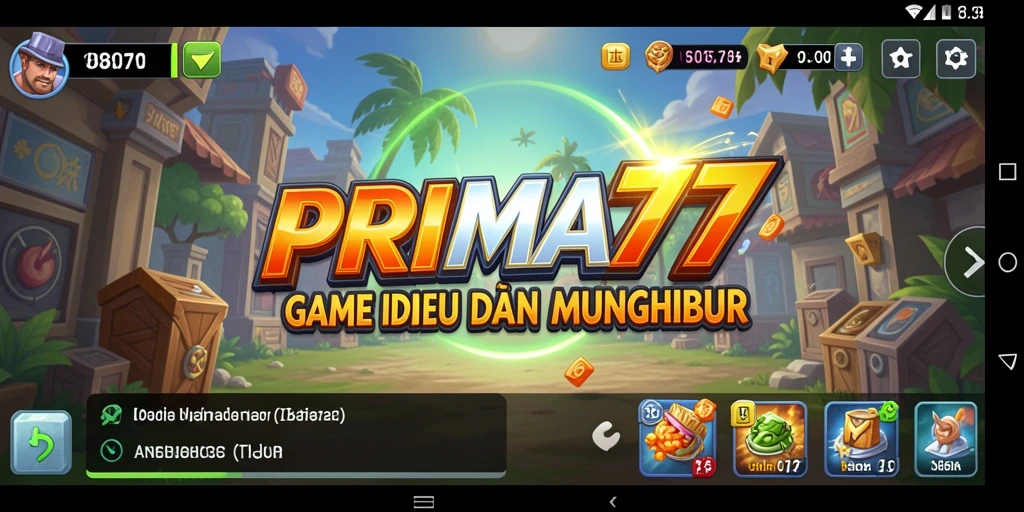 Tampilan gameplay PRIMA77 yang menarik dengan elemen Idle yang menghibur.
