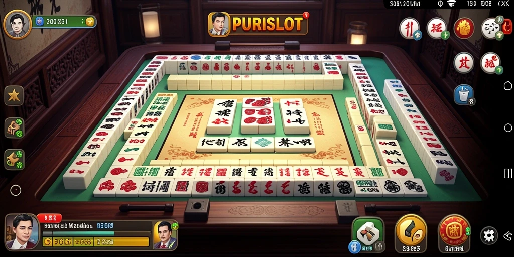 Tampilan gameplay menarik dari PURISLOT yang penuh warna dan dinamis.