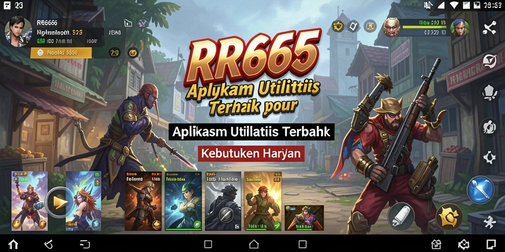 Tampilan antarmuka pengguna RR666 yang menarik dan fungsional.
