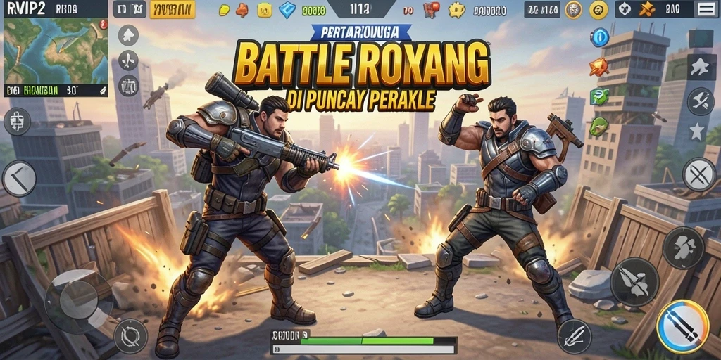 Demo gameplay Battle Royale dengan aksi intens dan strategi yang mendebarkan.