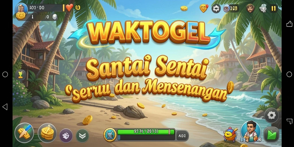 Screenshot gameplay WAKTOGEL menampilkan keseruan permainan yang santai.