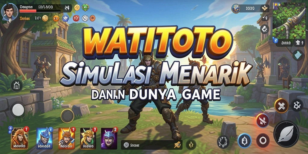 Tampilan gameplay WATITOTO saat membangun kota yang indah.