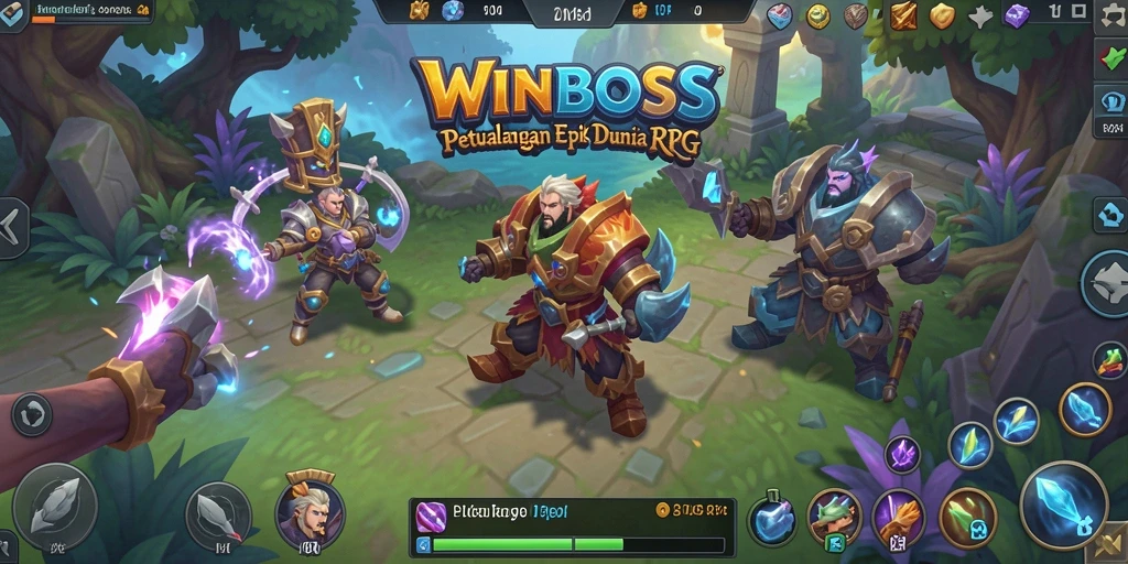 Tampilan gameplay menakjubkan dalam dunia fantasi RPG